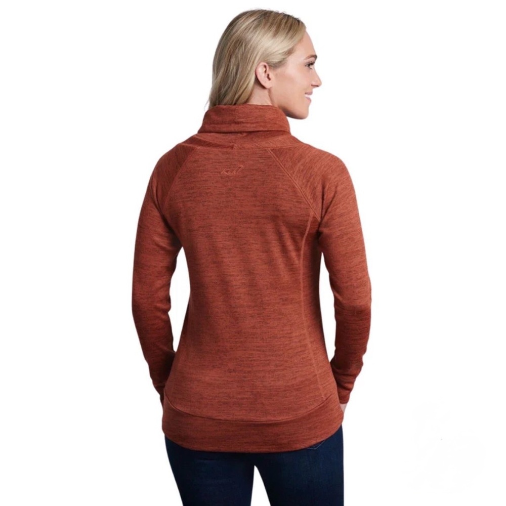 Kuhl Lea Pullover Stretch Knit Casual Top Rust Sweater Women's XL - Picture 11 of 11